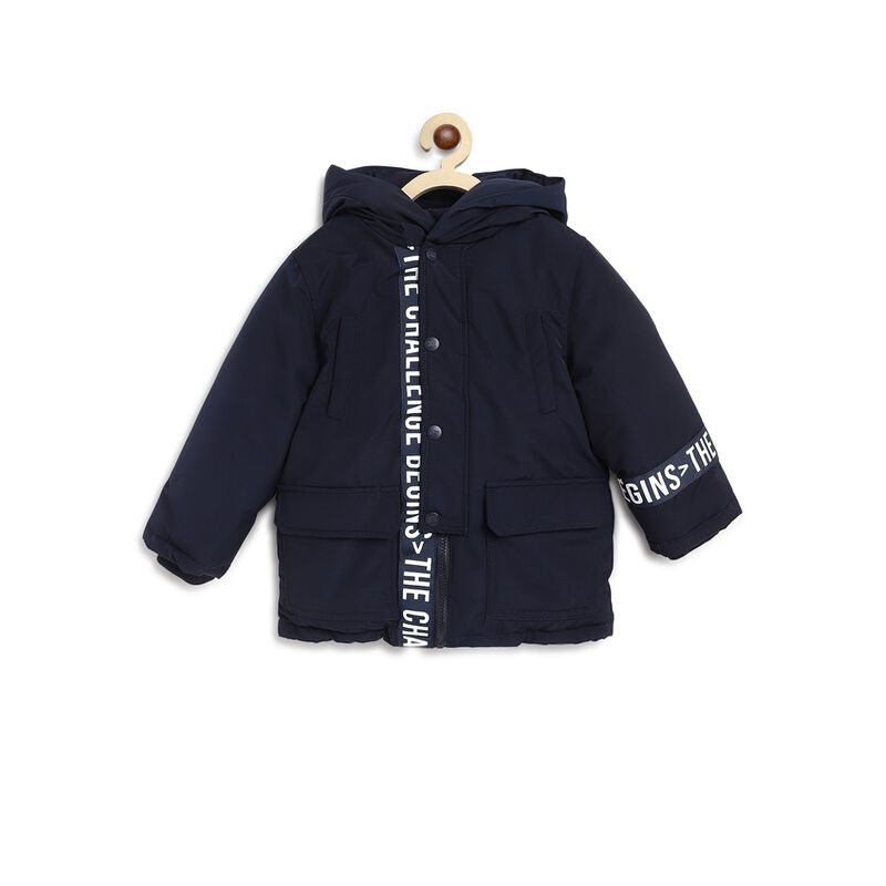 Boys Dark Blue Long Sleeve Jacket image number 0